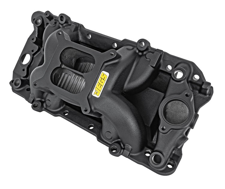 Cool Gap Intake Manifold for 396-502 ci Big Block Chevy, Dual Plane [Black]