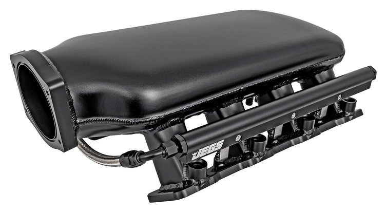Fabricated Aluminum Tall-Profile Intake Manifold for GM Gen III/IV LS Engines w/Rectangular Port LS3, L76, L92, L99-Style Heads