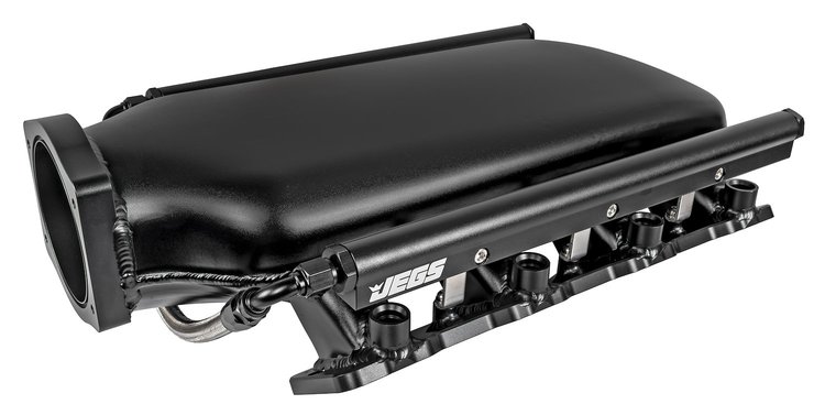 Fabricated Aluminum Low-Profile Intake Manifold for GM Gen III/IV LS Engines w/Rectangular Port LS3, L76, L92, L99-Style Heads