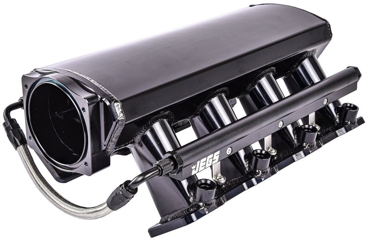 Fabricated Intake Manifold for GM LS3 and L92 [Black Aluminum]