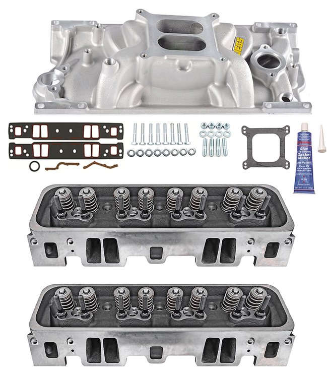 Cast Iron Vortec Cylinder Heads & Intake Manifold Kit for 1996-2002 Small Block Chevy 305 5.0L