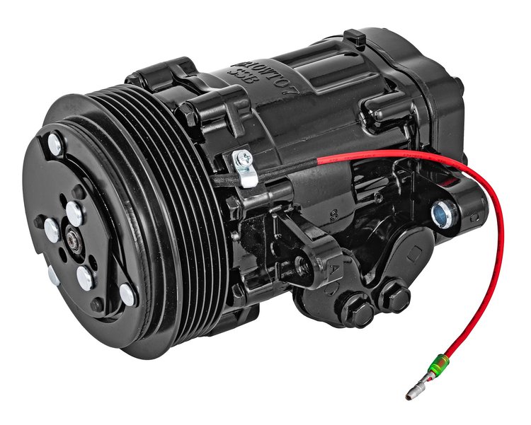 SD7 Air Conditioner Compressor-Peanut Style [Black Finish]