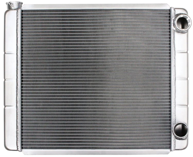 Chevy/GM-Style Double Pass Aluminum Radiator, 2 Row, 1 in. Core [Crossflow]
