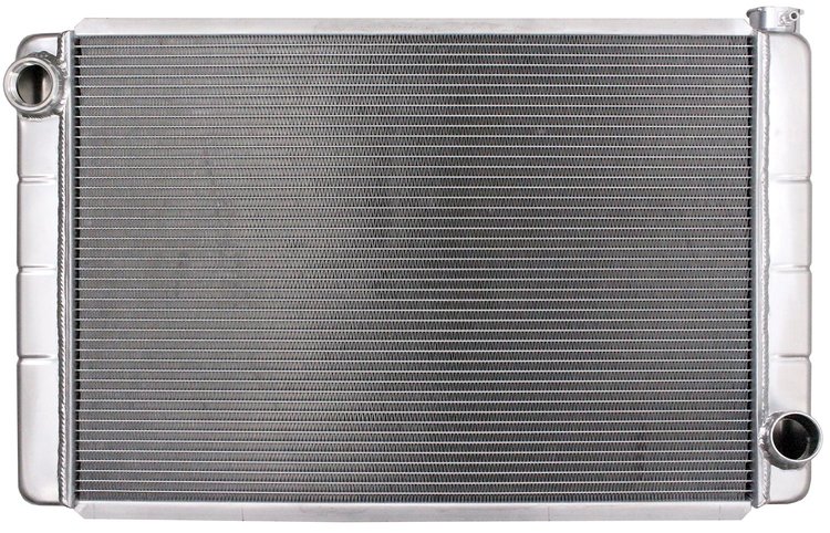 Chevy/GM-Style Aluminum Radiator, 2 Row, 1 in. Core [Crossflow]