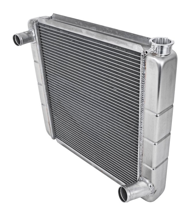Chevy/GM-Style Aluminum Radiator, 2 Row, 1 in. Core [Crossflow]