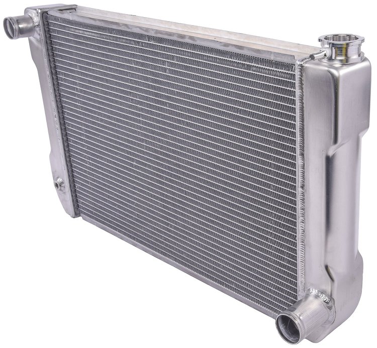 Chevy/GM-Style Aluminum Radiator, 2 Row, 1 in. Core [Crossflow]