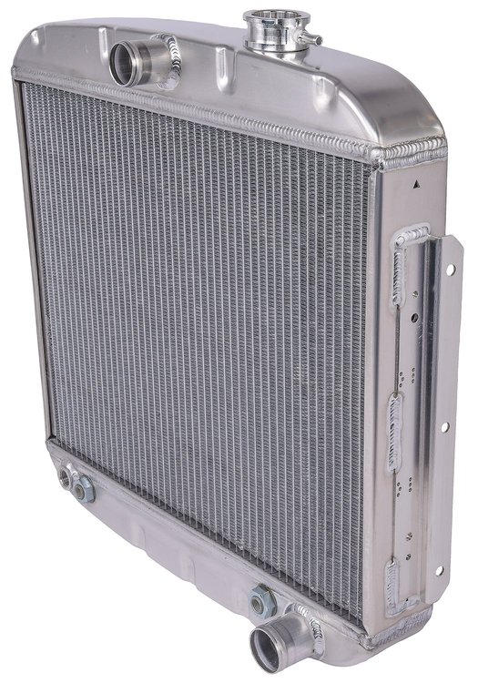 Small Block Chevy Aluminum Radiator Mounts to Engine Side of Core Support