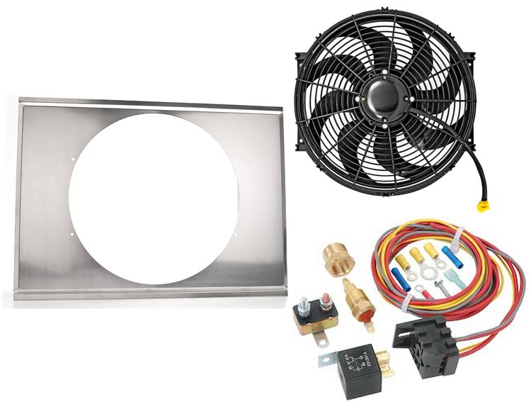 Aluminum Shroud, Fan, Control Kit [25 5/8 in. W x 17 1/2 in. H x 1/2 in. D]