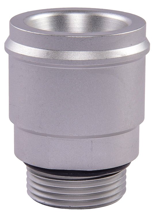 Threaded Radiator Fitting [1 3/4 in. OD, Matte Silver]