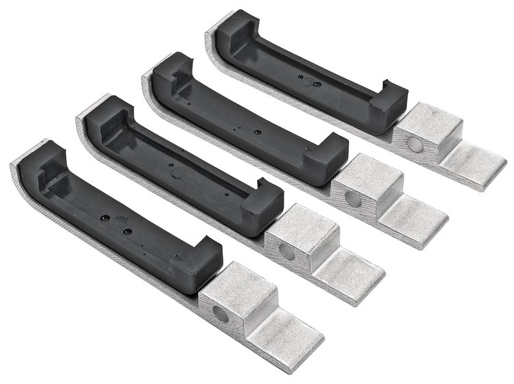 Universal Aluminum Radiator Mounting Brackets with Urethane Pads