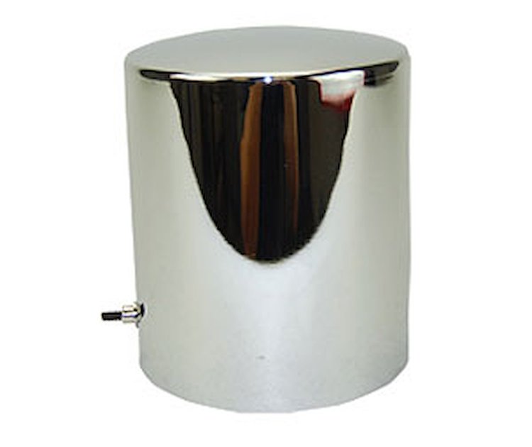 Chrome Oil Filter Cover 3-11/16" dia. x 4-9/32" long