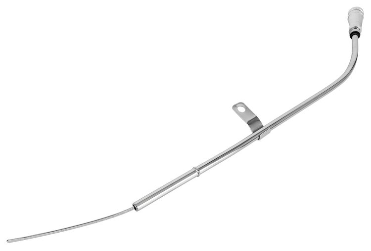 Engine Oil Dipstick and Tube Kit w/Billet Aluminum Handle for 1980-1985 Chevy Small Block V8 Engines [Polished]