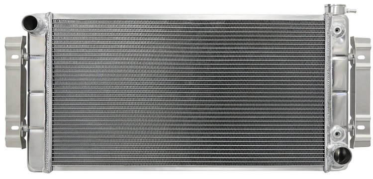 Aluminum Radiator for 1955-1957 Tri-Five Chevy, Crossflow Conversion [Auto Transmission]
