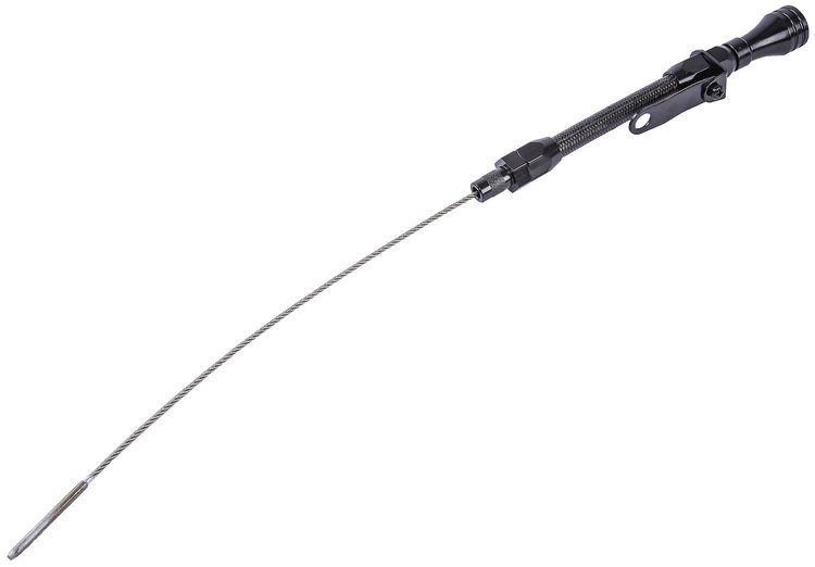 Flexible Engine Oil Dipstick for 1957-1979 Small Block Chevy [Black]