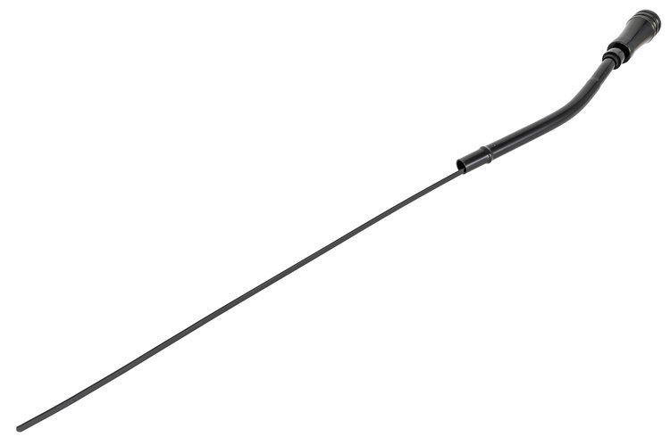 Engine Oil Dipstick and Tube Kit w/Billet Aluminum Handle for 1955-1979 Chevy Small Block V8 Engines [Black]