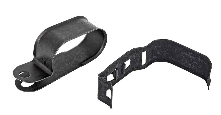 Heater Hose Bracket Set Fits Select 1964-1975 GM Models [Inner Fenderwell & Alternator Mount]