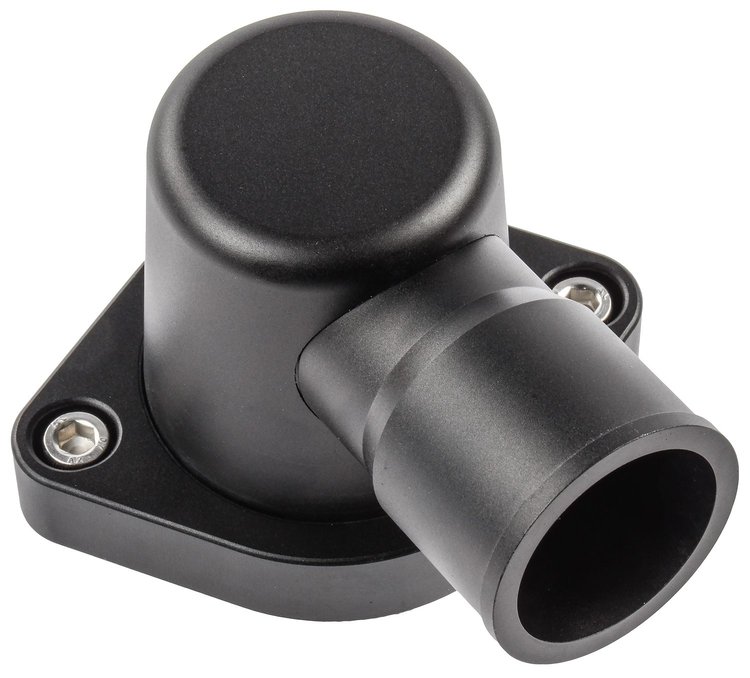 Swivel Thermostat Housing GM LS Black