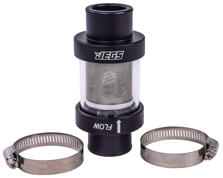 Inline Coolant Filter [1 1/2 in. OD, Black Anodized Finish]