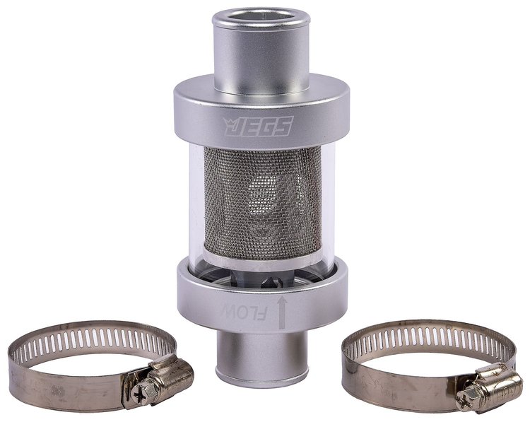 Inline Coolant Filter [1 1/4 in. OD, Silver]
