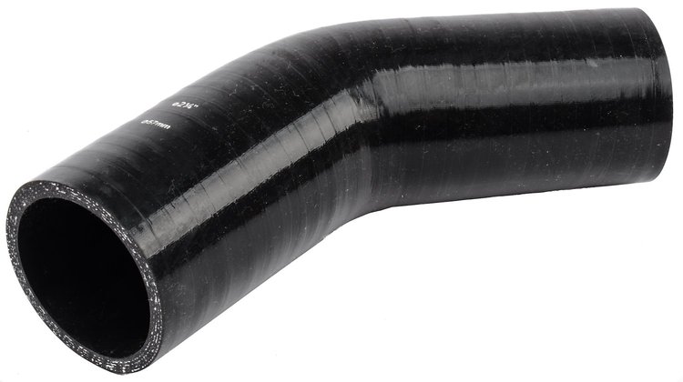 45 Degree Silicone Hose Connector 2.25" I.D. x 4" Long