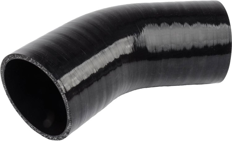 45 Degree Silicone Hose Connector 3.5" I.D. x 4" Long