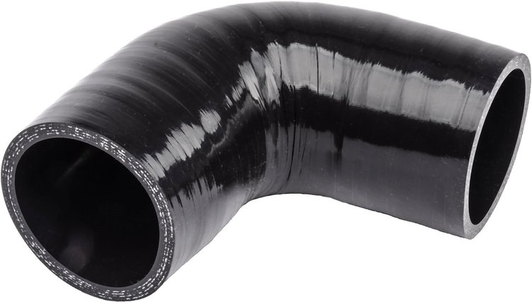 90 Degree Silicone Hose Connector 2.25" I. D. x 4" Long