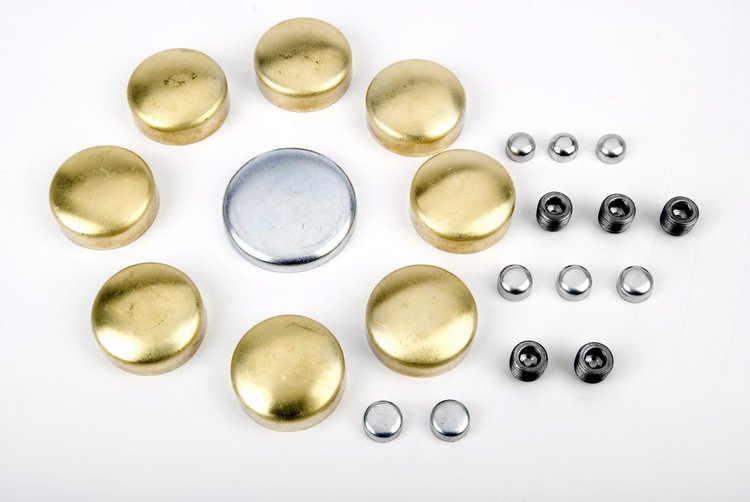 Brass Freeze Plug Kit for 1957-1997 Small Block Chevy 262-350 (Except LS Series)