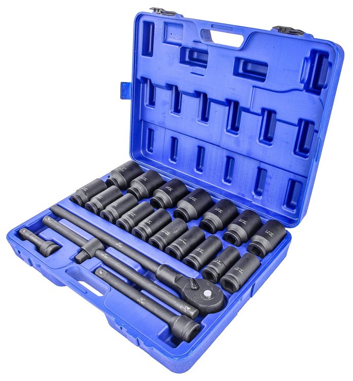 Impact Socket Set, 3/4 in. Drive [SAE 22-Piece]