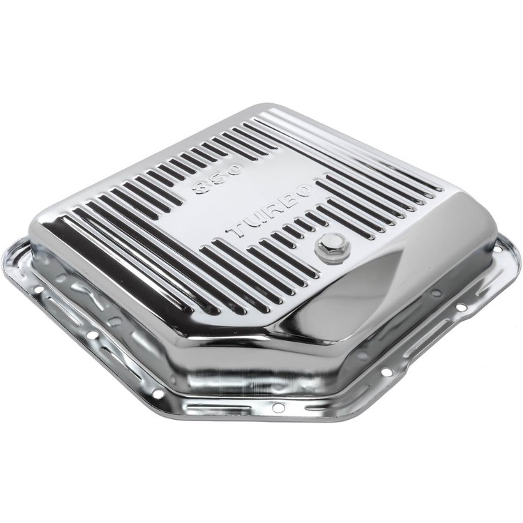 Automatic Transmission Pan for GM TH350, Stock Capacity [Chrome Plated Steel]