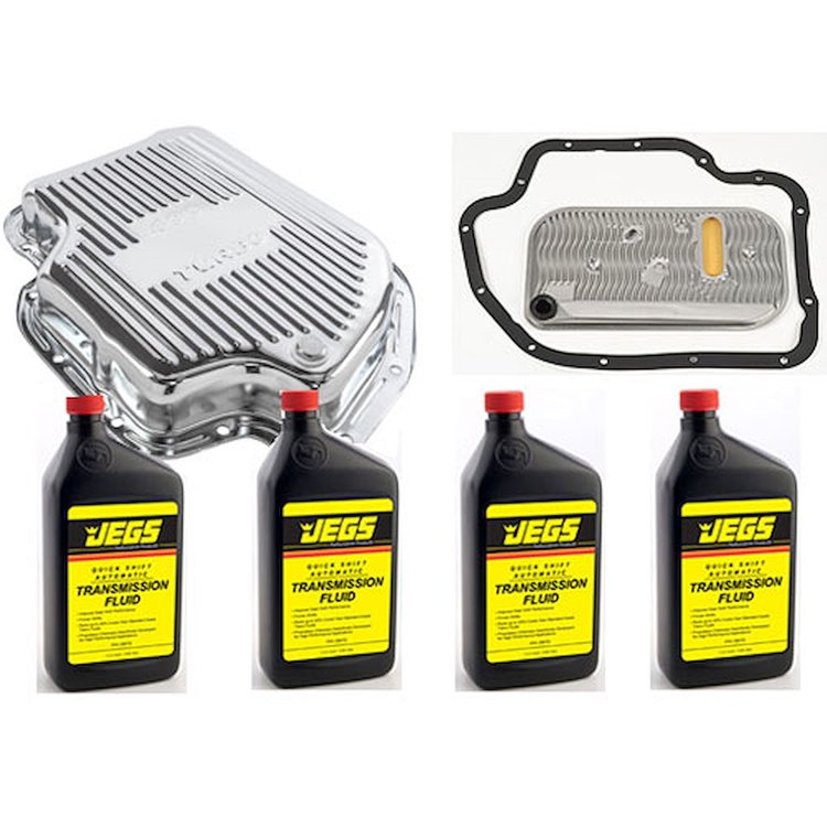 GM TH400 Automatic Transmission Pan Kit [Chrome Plated Steel]