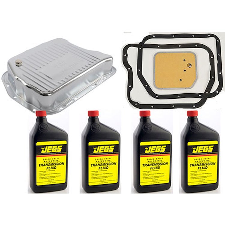 Mopar 727 - Torqueflite Automatic Transmission Pan Kit [Chrome Plated Steel]