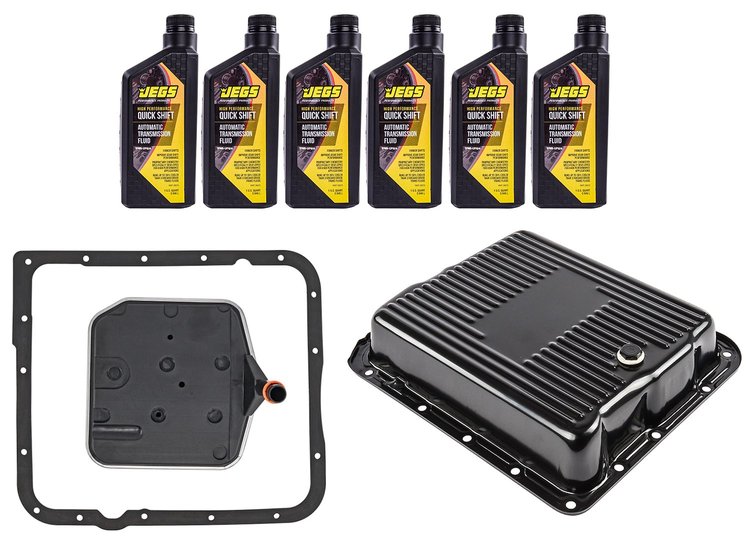 TH700-R4 Steel Transmission Pan, Filter & Fluid Kit