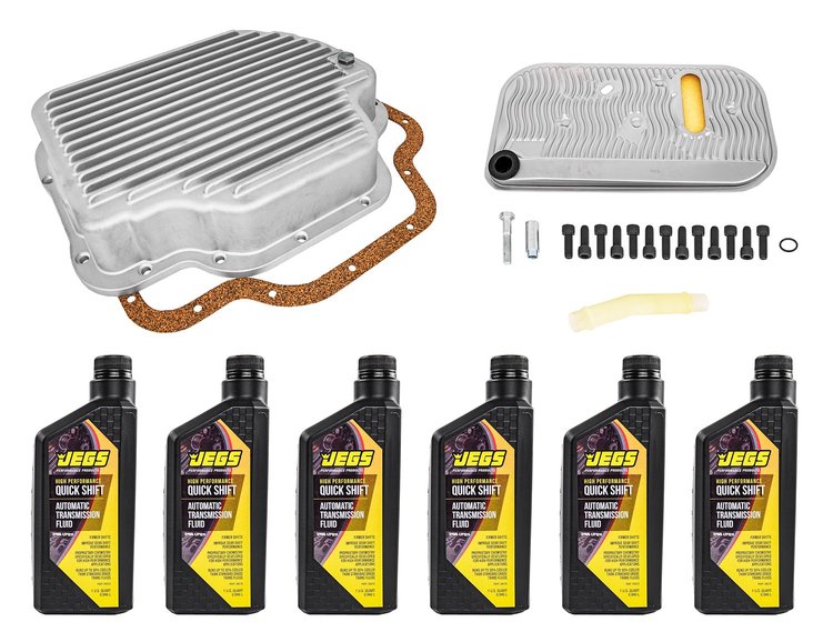 Cast Aluminum Transmission Pan Kit for GM TH400 Automatic Transmission