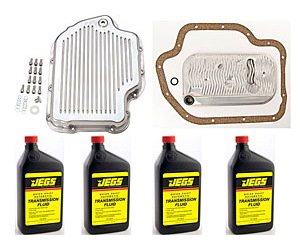 Polished Aluminum Transmission Pan Kit for TH400
