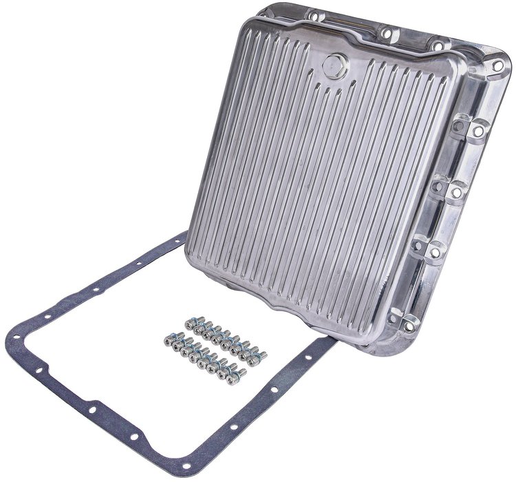 Polished Aluminum Transmission Pan for TH700-R4 and 4L60