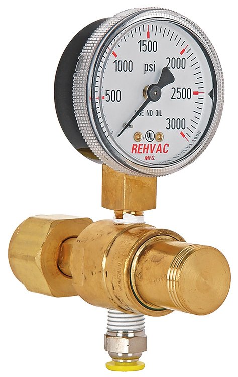 CO2 Pressure Regulator Single 2" Gauge