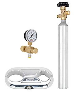 CO2 Bottle, Regulator, and Mounting Bracket Kit 10oz CO2 Bottle with Valve #555-60205