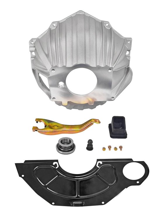 Aluminum Bellhousing Kit for 1955-1985 Chevrolet Small Block and Big Block Engines