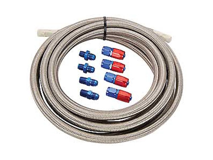 Automatic Transmission Cooler Line Kit TH350 with 1/4" NPT Threads on Case