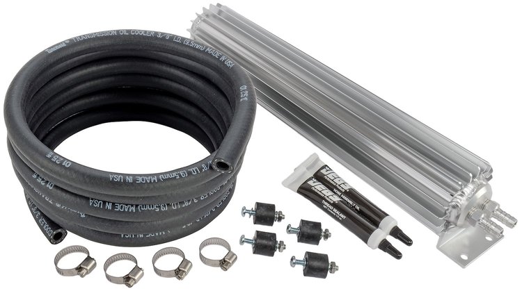 Dual Pass Automatic Transmission Cooler Kit - 18 Ounce [Satin Aluminum]