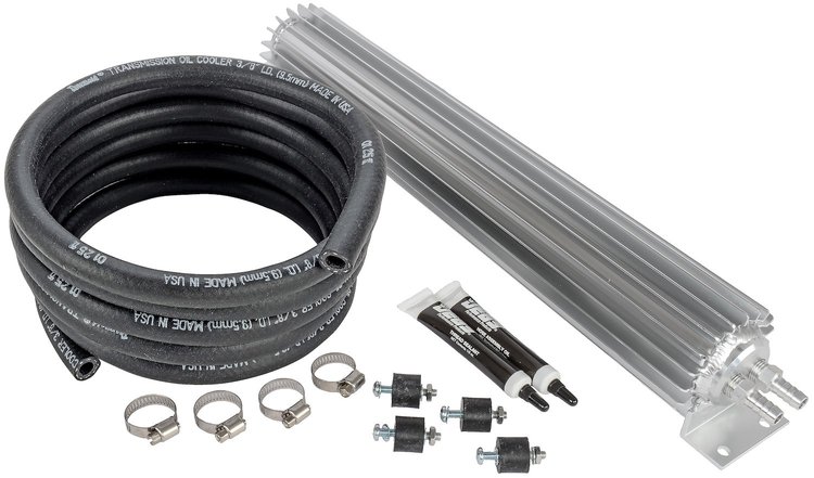 Dual Pass Automatic Transmission Cooler Kit - 21 Ounce [Satin Aluminum]