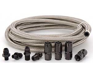 Automatic Transmission Cooler Line Kit Powerglide w/ 1/8" NPT Threads on Case