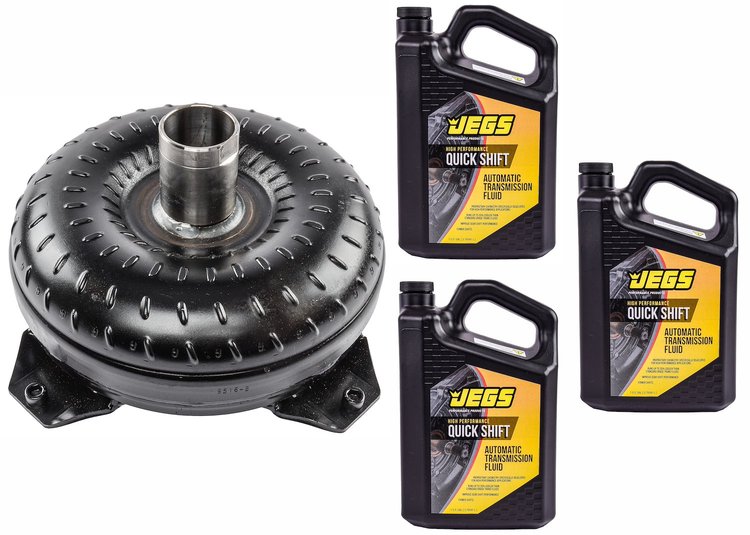 Torque Converter & Transmission Fluid Kit for Ford C6 [10 in. Dia. & 2200-2800 RPM Stall Speed]