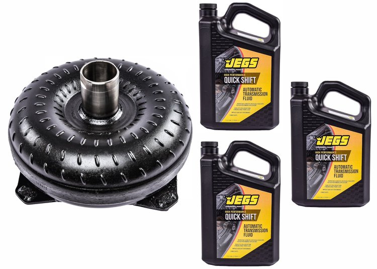 Torque Converter & Transmission Fluid Kit for Ford C4 [10 in. Dia. & 2200-2800 RPM Stall Speed]
