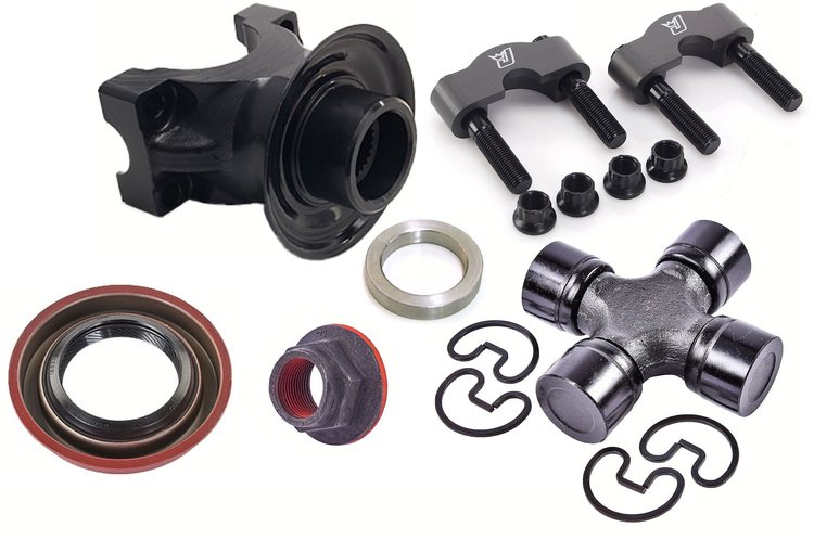 Ford 9 in. Pinion Yoke & U-Joint Kit w/ Billet Caps [28 Spline, 1350 Series]