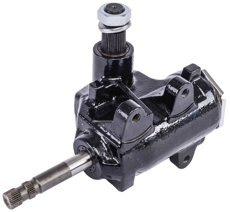 Reverse Manual Steering Box for 1965-1991 GM 525 Saginaw Chevy, GMC, Jeep, Oldsmobile, and Pontiac [Black]