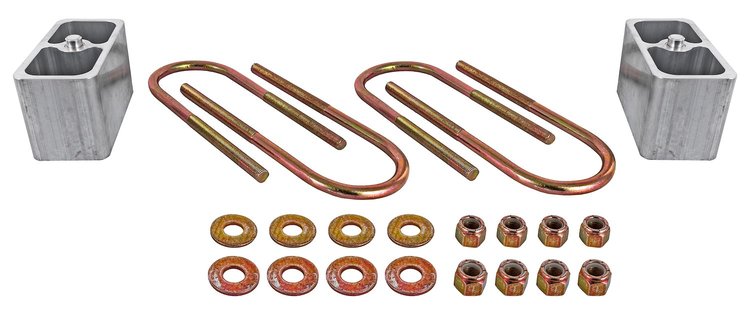 2 in. Suspension Block Kit For Select Chevrolet, GMC, Isuzu, Mitsubishi, Nissan, & Toyota Trucks