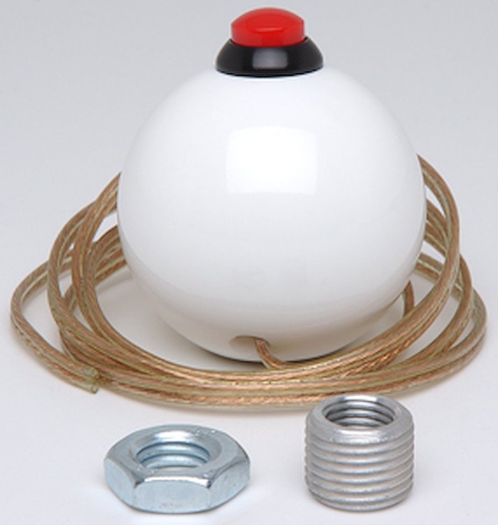 White Shift Knob 7/16" -20 Thread