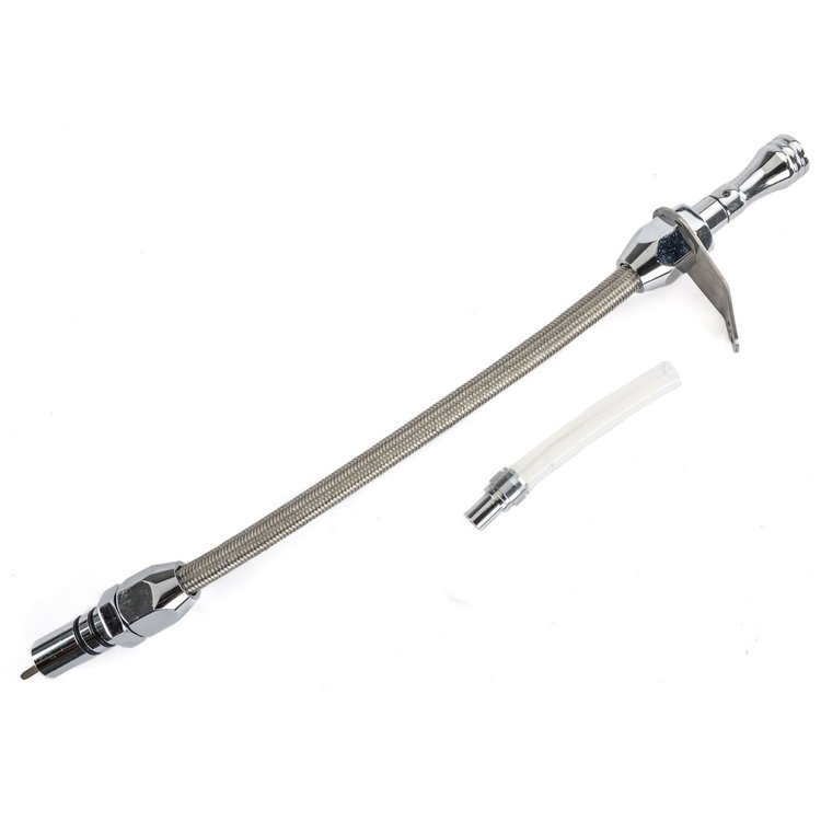 Flexible Braided Transmission Dipstick for TH700-R4 [Polished]