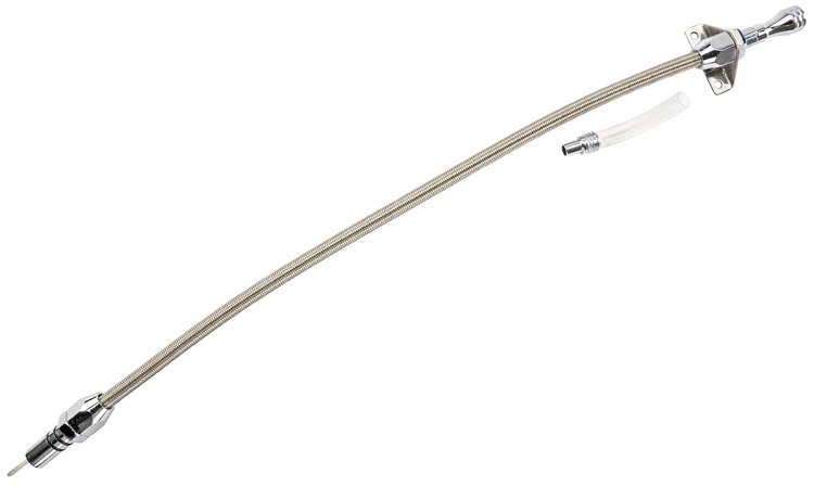 Flexible Braided Transmission Dipstick for TH350 & TH400 [Polished]